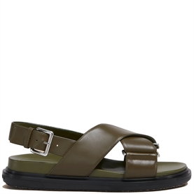 Marni Fussbett Sandaler, Deep Sage